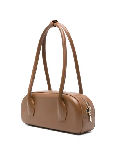 Salce Rounded Shoulder Bag In Brown