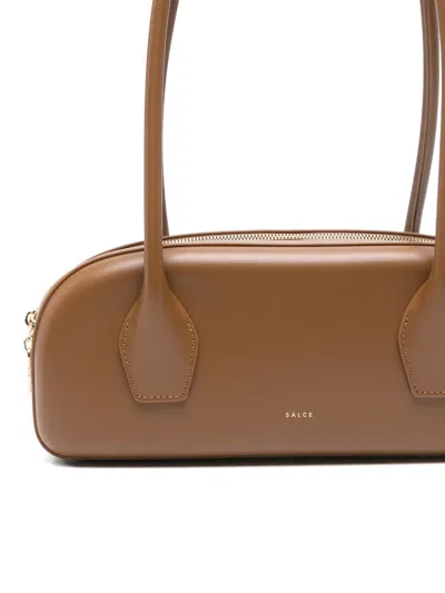 Salce Rounded Shoulder Bag In Brown
