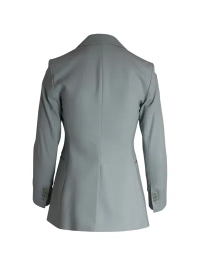 Pre-owned Theory Buttoned Suit In Gray