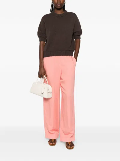 Gant Elasticated Trousers In Pink