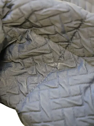 Pre-owned Prada Padded Textured-collar Jacket In Blue