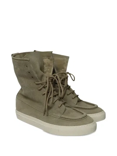 Pre-owned Common Projects Hi-top Sneakers In Gray