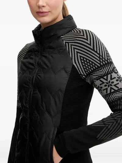 Newland Quilted Patterned Jacket In Black