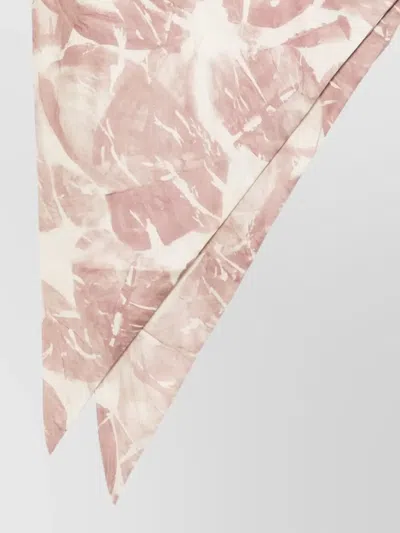 Alysi Abstract Pattern Lightweight Soft Texture Scarf In Neutral