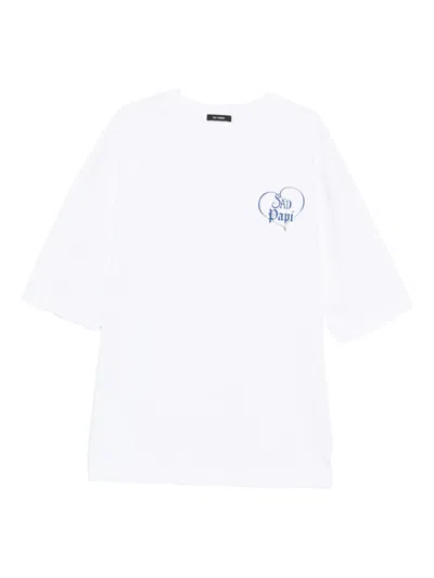 Willy Chavarria White Sad Papi T-shirt In White