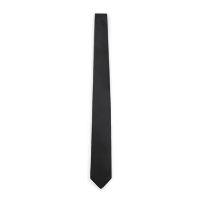 Prada Satin Tie In Black