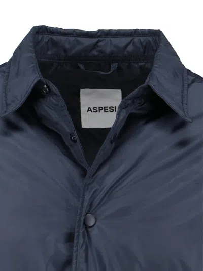 Aspesi Blue Jackets In Blue