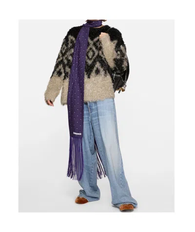 Acne Studios Geometric-pattern Sweater In Multi