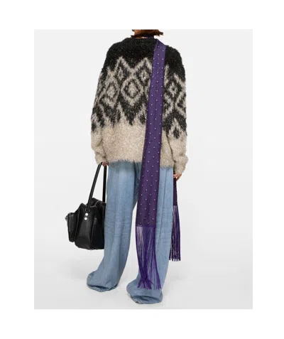 Acne Studios Geometric-pattern Sweater In Multi