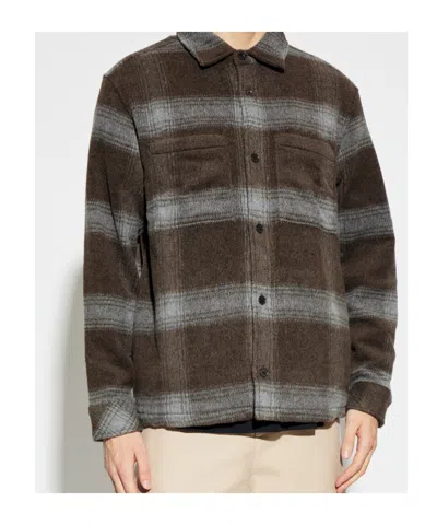 Samsoe & Samsoe Sacastor Check-pattern Button Shirt In Brown