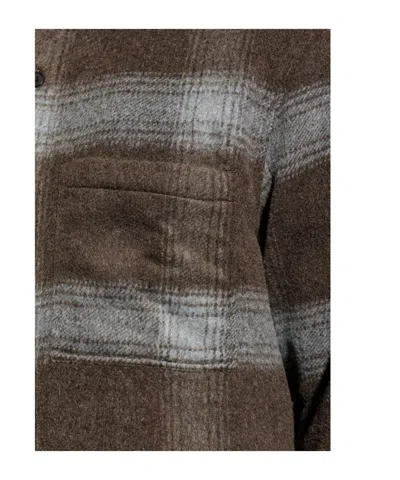 Samsoe & Samsoe Sacastor Check-pattern Button Shirt In Brown