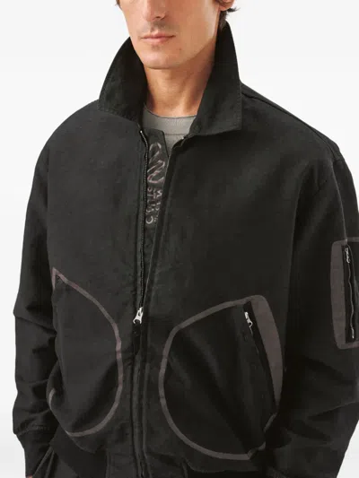 Massimo Osti Studio Zip Pockets Jacket In Black