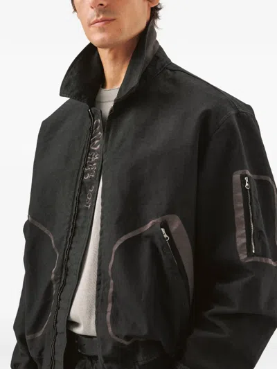 Massimo Osti Studio Zip Pockets Jacket In Black