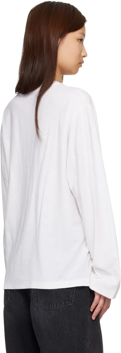 Acne Studios White Logo T-shirt In White