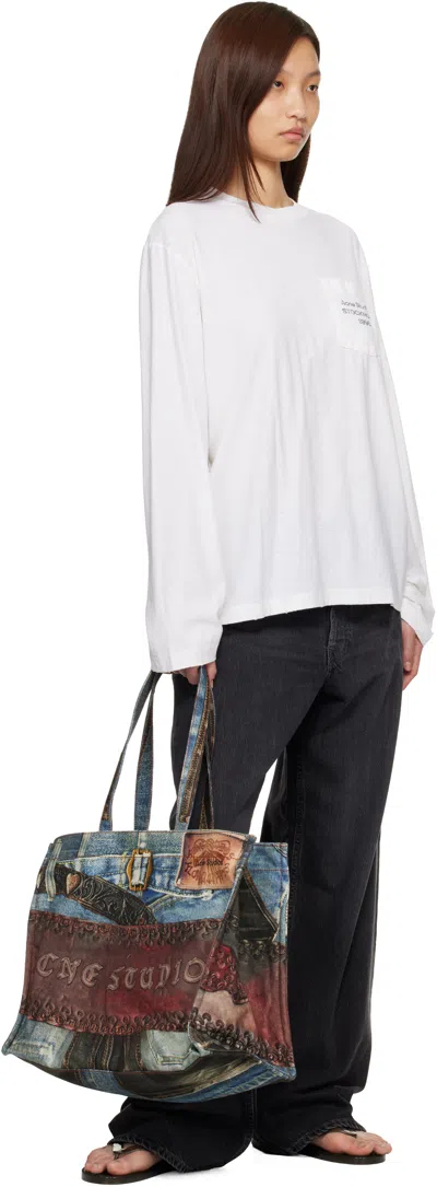 Acne Studios White Logo T-shirt In White