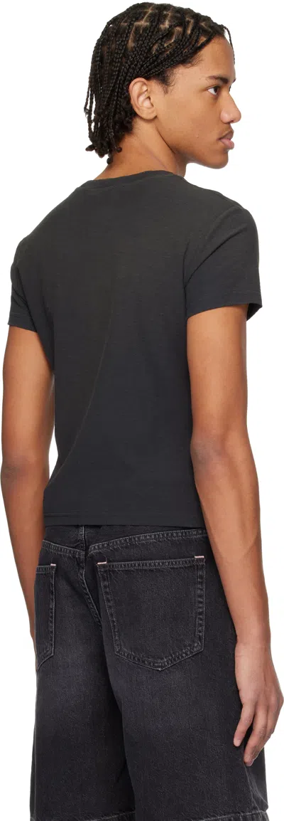 Acne Studios Black Logo T-shirt In Black