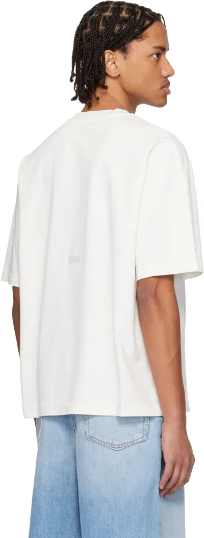 Acne Studios White Relaxed Fit Logo T-shirt In White