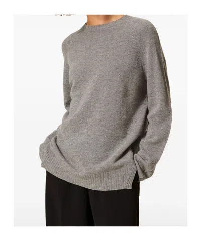 Twinset Sweaters Blacks And Greys In Gray