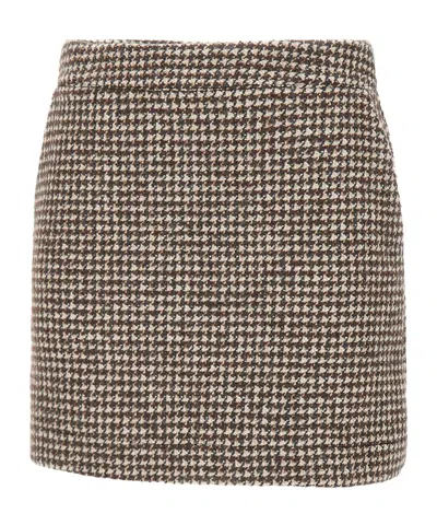 Kaos Houndstooth-pattern Mini Skirt In Multi