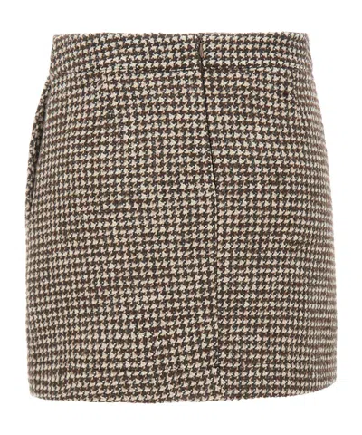 Kaos Houndstooth-pattern Mini Skirt In Multi