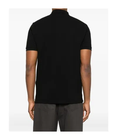 Stone Island Mens Black Brand-patch Regular-fit Stretch-cotton Polo Shirt Xl In Black