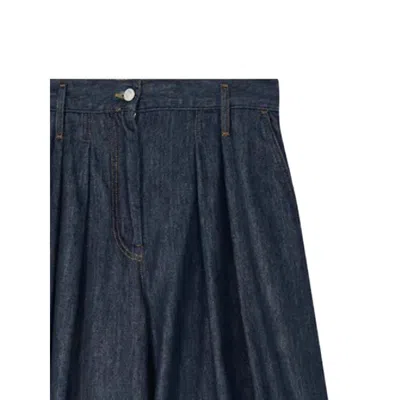Dries Van Noten Indigo High-waisted Wide-leg Jeans With Exaggerated Length In Blue