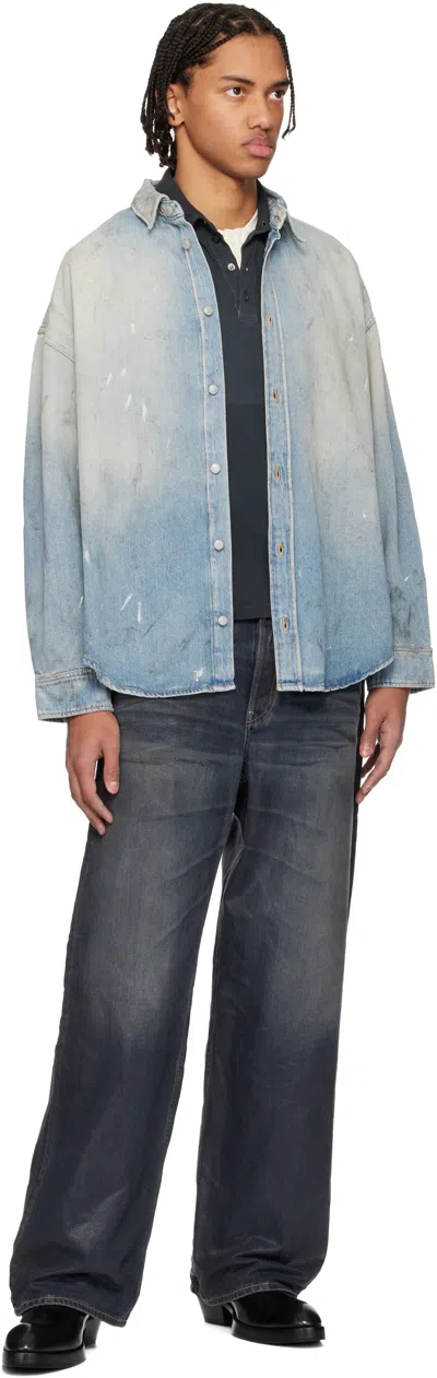 Acne Studios ブルー フェード デニムシャツ