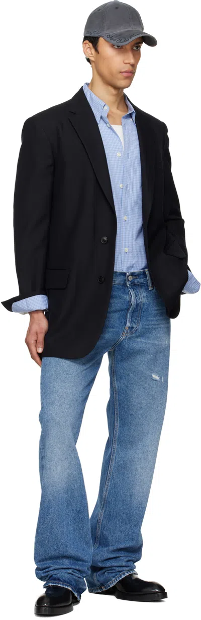 Acne Studios Blue Regular Fit 2010m Jeans In Blue