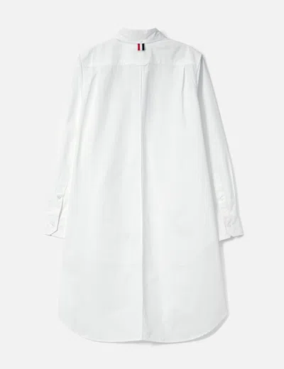 Thom Browne Open Back Twisted Shirt In White