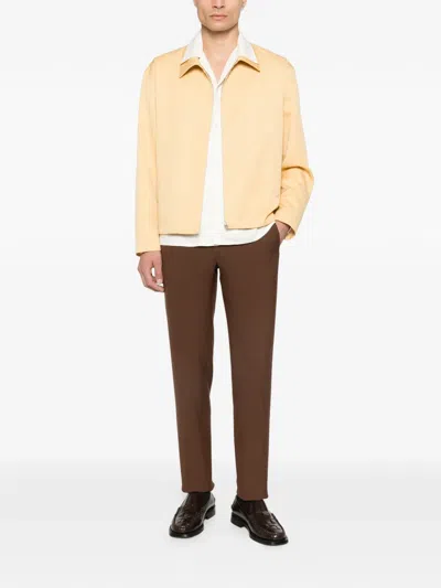 Sandro Zip Front Jacket In Yellow