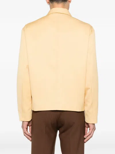Sandro Zip Front Jacket In Yellow