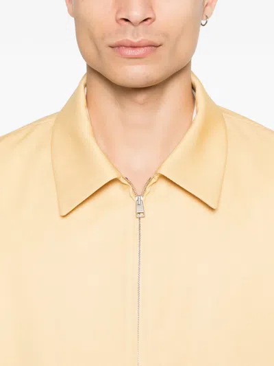 Sandro Zip Front Jacket In Yellow