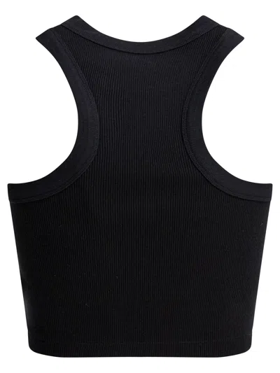 Givenchy Cotton Cropped Tank Top With Paris Print Clothing In Animal Print