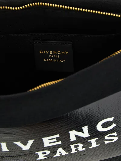 Givenchy Tape Small Clutch Bag Rectangular Wrist Strap In Black
