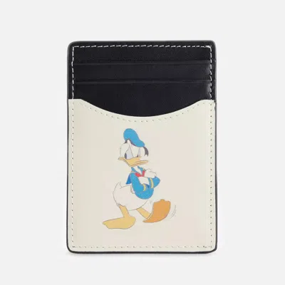 Duke + Dexter Men's Disney Donald Duck Card Holder In White