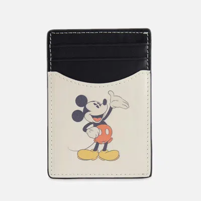 Duke + Dexter Men's Disney Mickey Mouse Card Holder In White