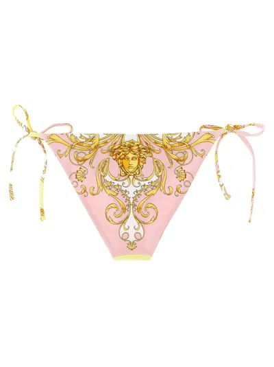 Versace Barocco Print String Bikini Bottoms
