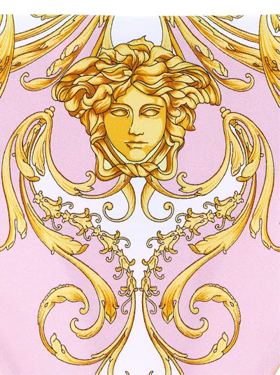 Versace Barocco Print String Bikini Bottoms