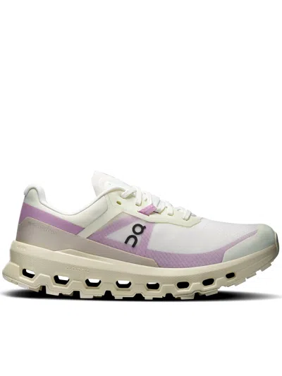 On Lavender Cloudvista 2 Breathable Mesh Running Sneakers In White