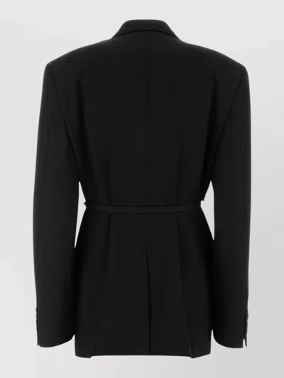 Balenciaga Wool Oversized Blazer Front Pockets Single Breasted In Black