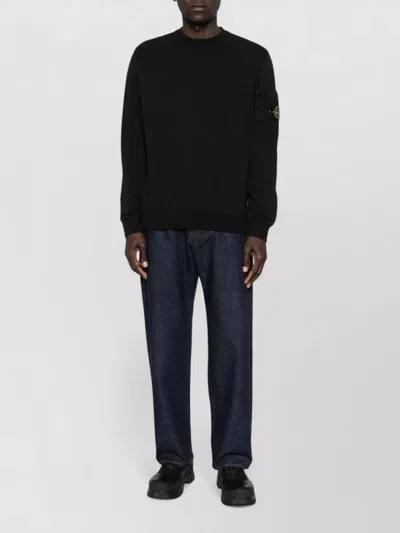 Stone Island Regular-straight-fit Five-pocket Jeans With Rinsed Finish In Blue