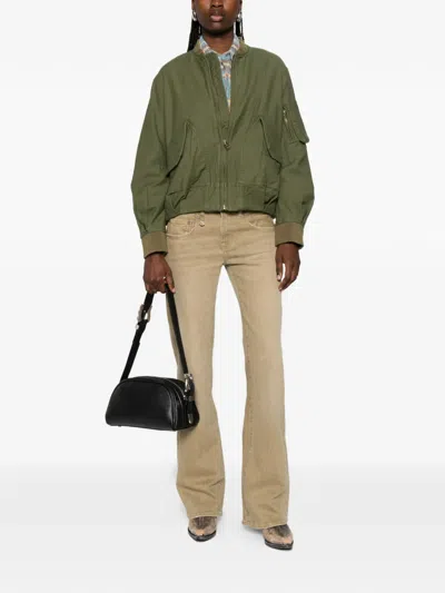 R13 Bubble Pocket Bomber Jacket In Multi