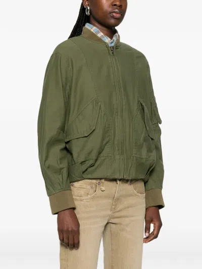 R13 Bubble Pocket Bomber Jacket In Multi