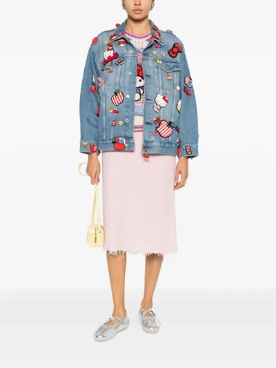 Péro Embellished Jacket In Blue