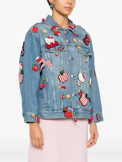Péro Embellished Jacket In Blue