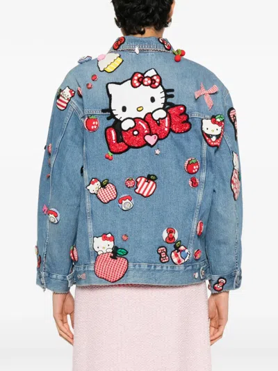 Péro Embellished Jacket In Blue