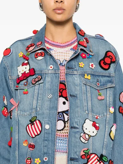 Péro Embellished Jacket In Blue