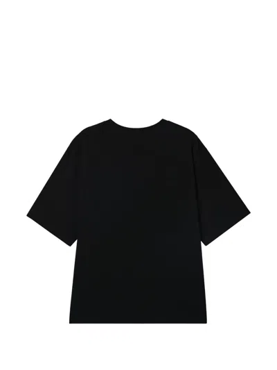 We11 Done Spray 1506 T-shirt In Black