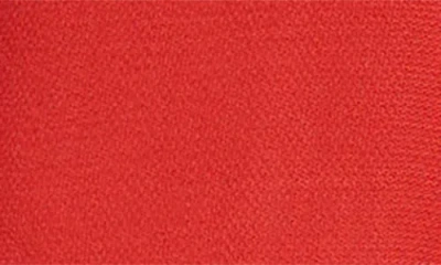 Totême Slouch Waist Gathered Wool-crepe Maxi Dress In Red