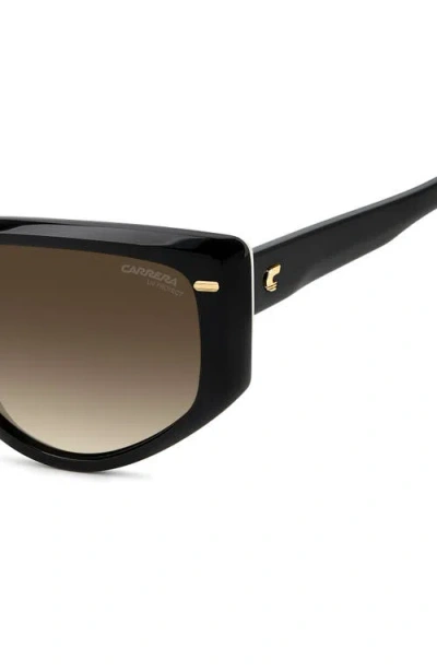 Carrera Eyewear 57mm Rectangular Sunglasses In Black